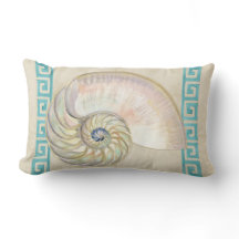 Nautilus Shell Watercolor Grego Key Damask Beach