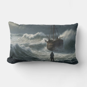 Almofada Lombar Navio Stormy Seas - Caminhar na Água