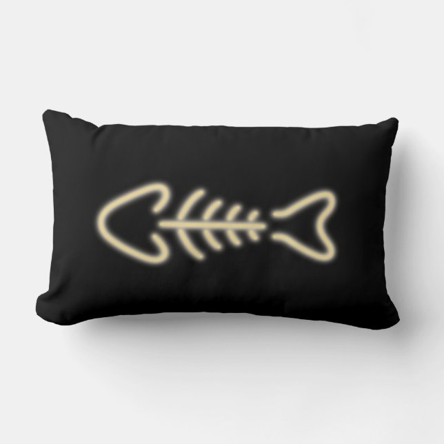 Almofada Lombar Neon Fish Bones (Frente)