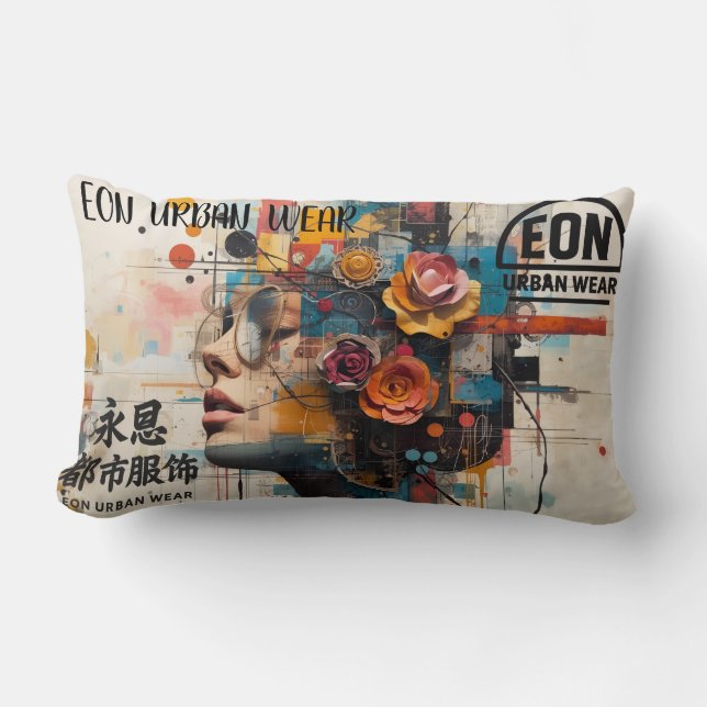 Almofada Lombar Neon Rose (Frente)