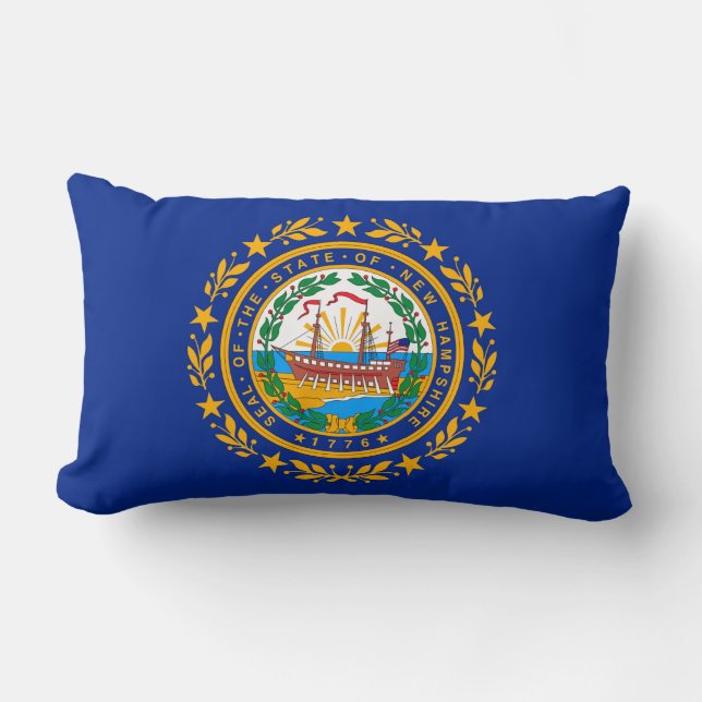 Almofada Lombar New Hampshire State Flag Design (Frente)