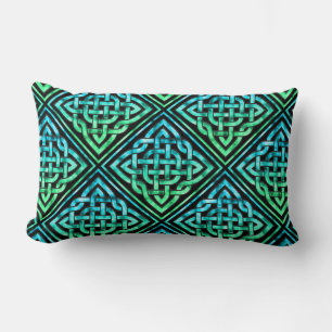 Almofada Lombar Nó Celta - Azul Diamante Verde