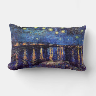 Almofada Lombar Noite estrelada sobre o Rhone por Van Gogh