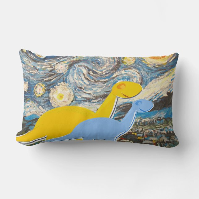 Almofada Lombar Noite estrelado você é um travesseiro bonito dos (Frente)