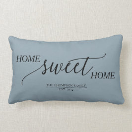 Almofada Lombar Nome de família Home doce Home