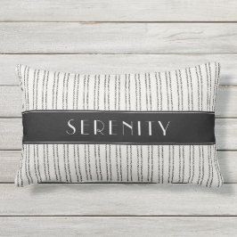 Almofada Lombar Nome do Barco Travesseiro Externo Pinstripe Náutic