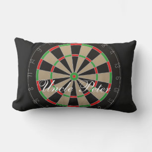 Almofada Lombar Nome do monograma do Dartboard do Bullseye