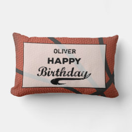 Almofada Lombar Nome personalizado Basball Ball Grande Grunge Birt