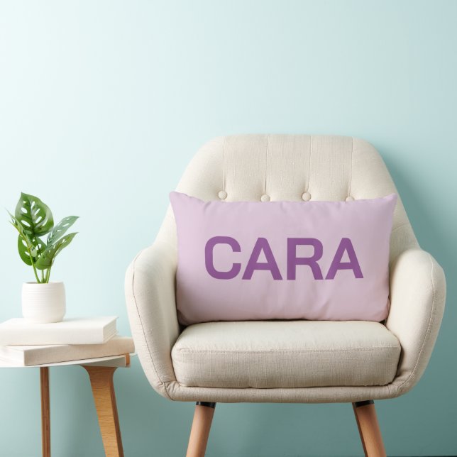 ALMOFADA LOMBAR NOME PERSONALIZADO SIMPLES MODERNO CLÁSSICO COM ES (Cadeira)