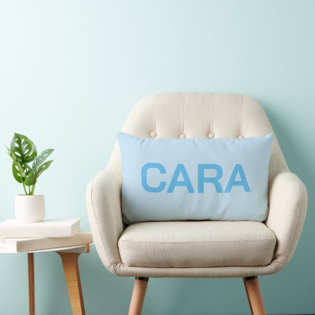 ALMOFADA LOMBAR NOME PERSONALIZADO SIMPLES MODERNO CLÁSSICO ELEGAN (Cadeira)