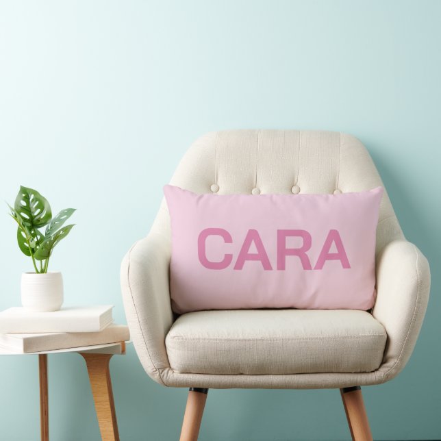 ALMOFADA LOMBAR NOME PERSONALIZADO SIMPLES MODERNO CLÁSSICO ELEGAN (Cadeira)