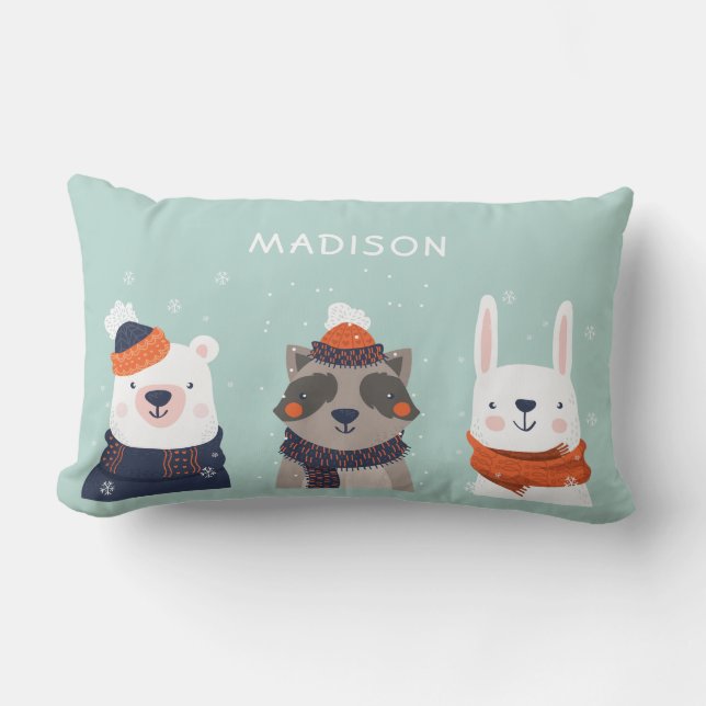 Almofada Lombar Nome personalizado travesseiros decorativos de ani (Frente)