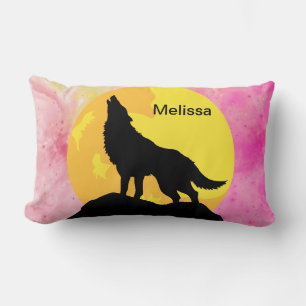 Almofada Lombar Nome personalizado wolf