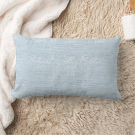Almofada Lombar Novo Tecido azul-bebê Nome do Cheio Linen Data de
