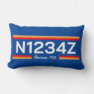 Almofada Lombar Número de Aeronave Personalizado