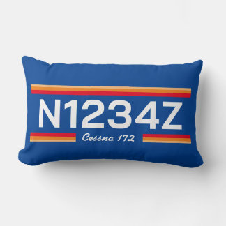 Almofada Lombar Número de Aeronave Personalizado