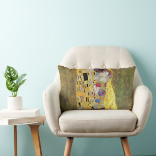 Almofada Lombar O Beijo (original Der Kuss) de Gustav Klimt