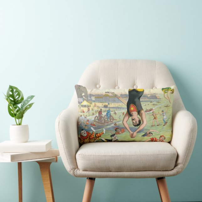 Almofada Lombar O Carnaval de Água da Ilha de Coney Excelente (Cadeira)