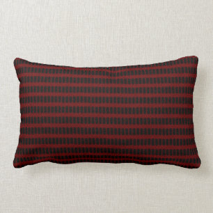 Almofada Lombar O design do azulejo do vermelho/preto > modelou o