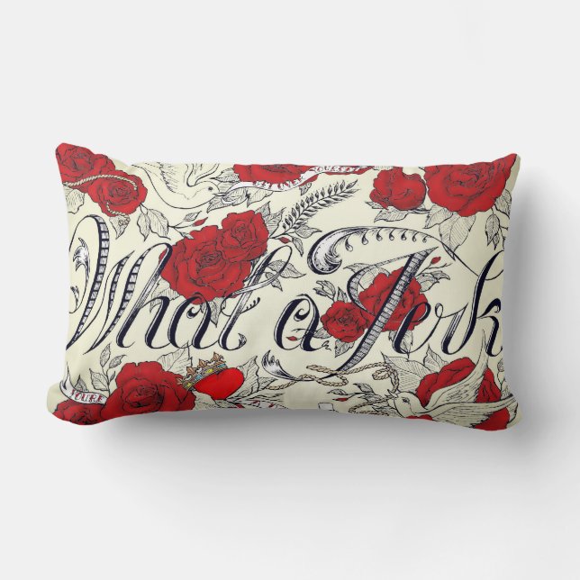 Almofada Lombar O dobro Rockabilly feito sob encomenda do design (Frente)