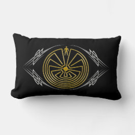 Almofada Lombar O homem no labirinto - prata tribal do ouro