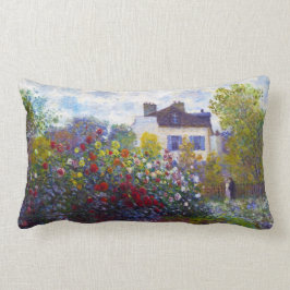 Almofada Lombar O jardim de Monet em Argenteuil Claude Monet