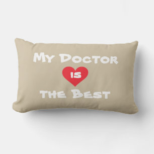Almofada Lombar O MEU MÉDICO É O MELHOR Travesseiro Lumbar