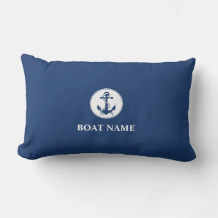 Almofada Lombar O nome do seu barco é Rope e Anchor Blue
