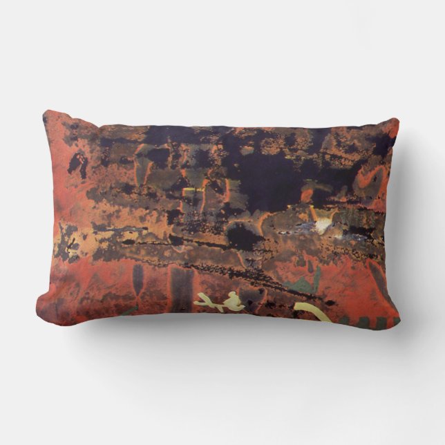 Almofada Lombar O por do sol ateia fogo ao travesseiro lombar com (Frente)