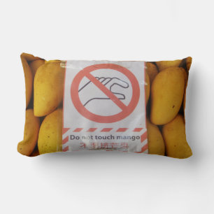 Almofada Lombar O sinal engraçado 'não toca no mango