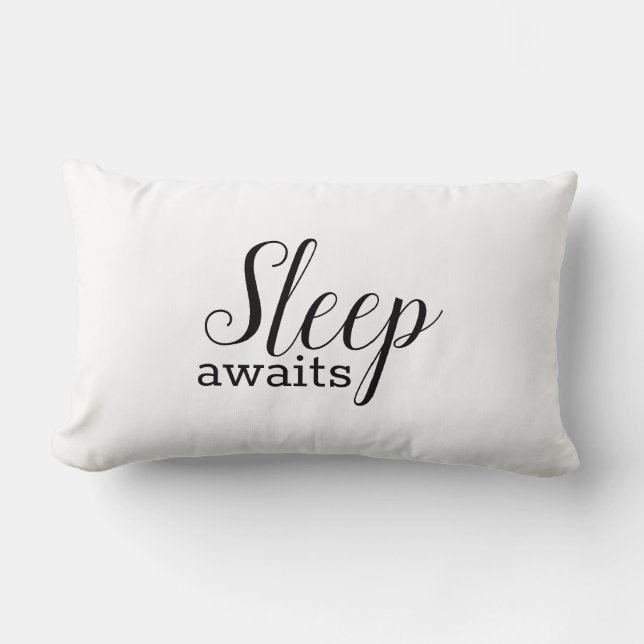 Almofada Lombar O Sono Minimalista Moderno Espera Geo (Frente)