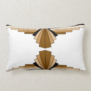 Almofada Lombar O teste padrão do art deco Tans dentro