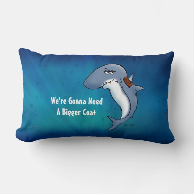 Almofada Lombar O Tubarão Vai Precisar De Um Travesseiro De Casaco (Frente)