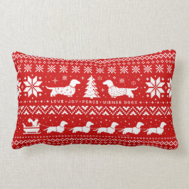 Almofada Lombar O Wiener da paz da alegria do amor persegue o