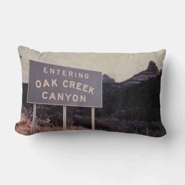Almofada Lombar Oak Creek Canyon, Panorama do Deserto da Arizona (Frente)