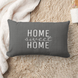 Almofada Lombar Obscuridade rústica moderna - família cinzenta do