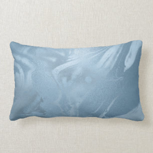 Almofada Lombar Olhar azul-mármore do bebê na moda moderno elegant