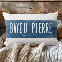 Almofada Lombar Olhar de Denim Bayou Pierre Estado da Louisiana
