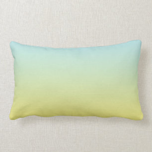 Almofada Lombar "Ombre azul e amarelo"