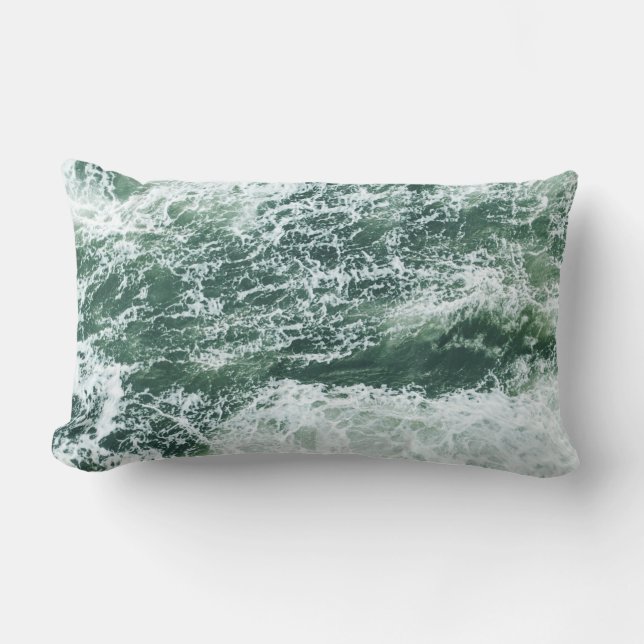Almofada Lombar Ondas oceânicas (Frente)