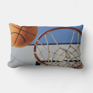 Almofada Lombar Orange Basquete Sobre Pontos De Pontuação,