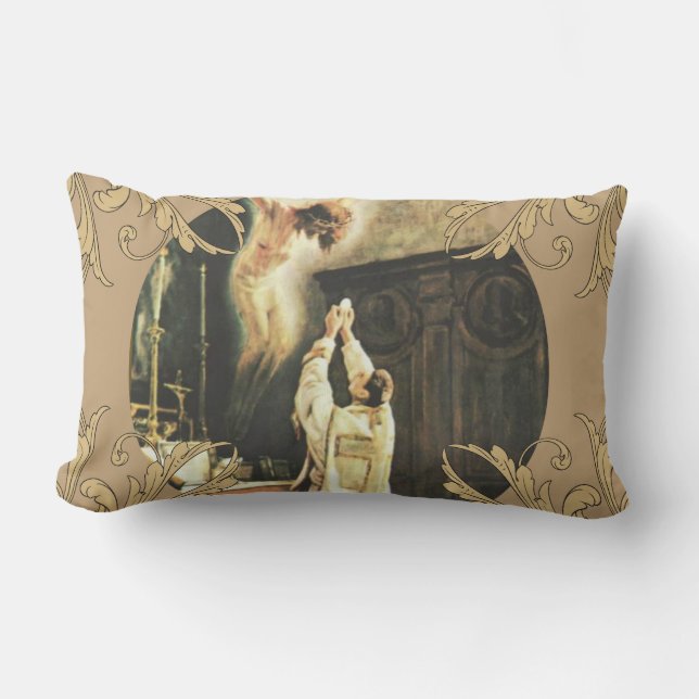 Almofada Lombar Ordens santamente da classificação do aniversário (Frente)