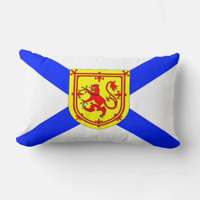 Almofada Lombar Orgulho brilhante da bandeira de Nova Escócia (Frente)