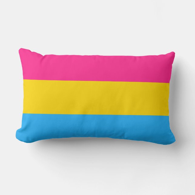 Almofada Lombar Orgulho Pansexual (Bandeira Pan) (Frente)
