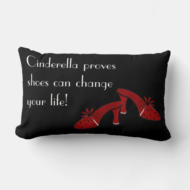 Almofada Lombar Os calçados podem mudar sua vida (Frente)