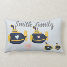 Os miúdos submarinos da família 2 personalizam o