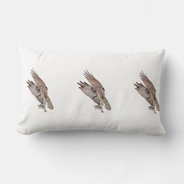 Almofada Lombar Osprey com peixe (Frente)