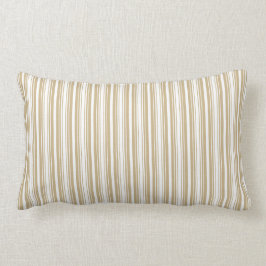 Almofada Lombar Ouro e listras do White Christmas