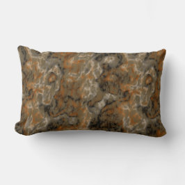 Almofada Lombar Ouro, oliveira e abstrato preto