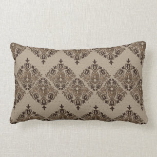 Almofada Lombar Ouro oriental persa do pastel do teste padrão